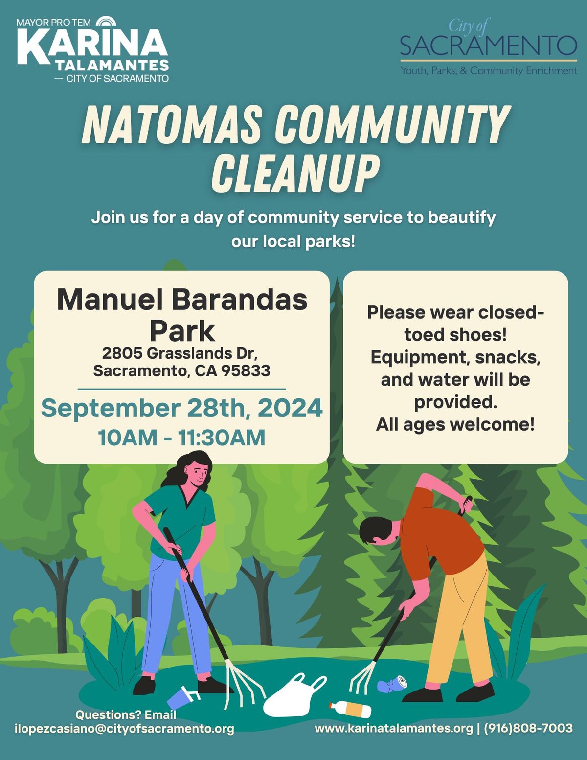 Natomas Community Cleanup - Manuel Barandas Park