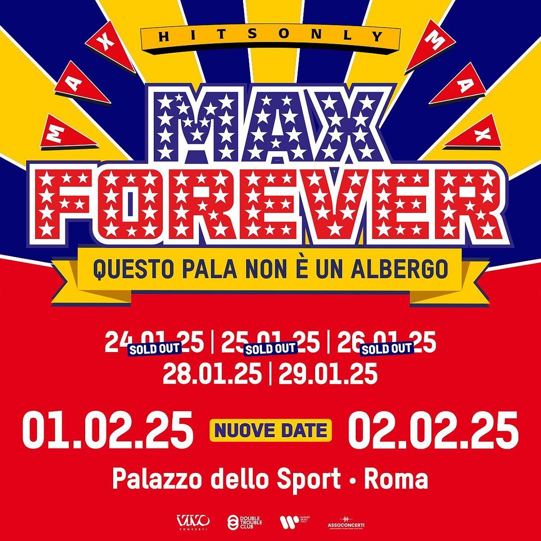 Max Forever Max Pezzali LIVE @ROMA Palazzo dello Sport 