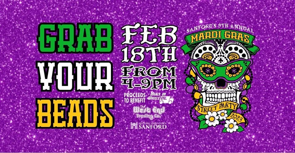 9th Annual Sanford Mardi Gras Street Party, Historic Downtown Sanford