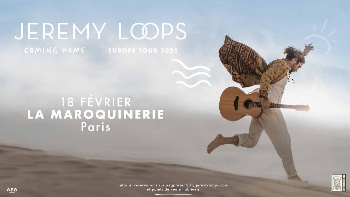 Jeremy Loops \u2022 La Maroquinerie, Paris \u2022 18 f\u00e9vrier 2025