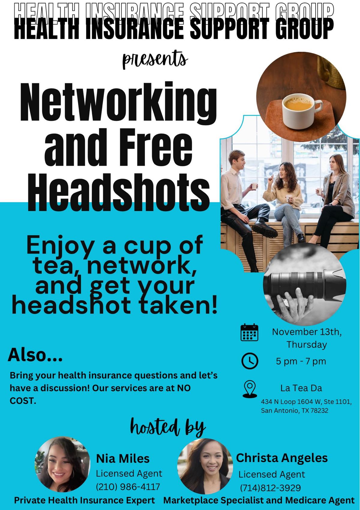 Networking and Free Headshots