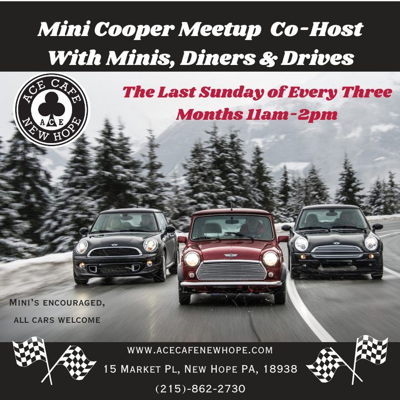 Mini Cooper Meetup Co-Host With Minis, Diners & Drives