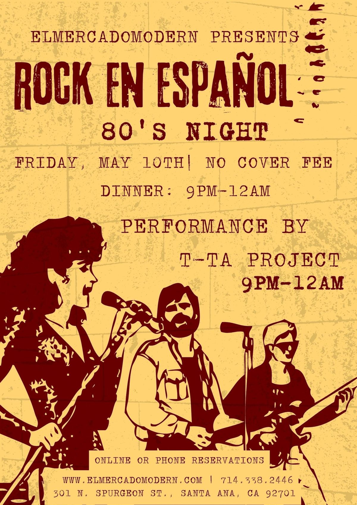 Rock en Espa\u00f1ol | 80's Night | Live Music