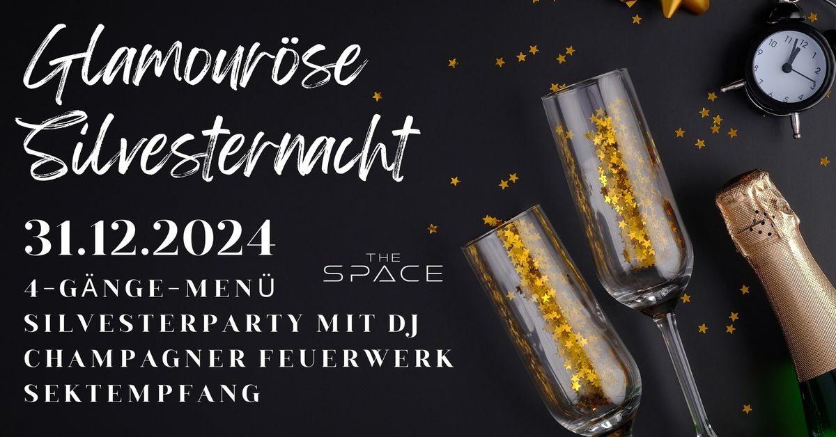 Glamour\u00f6se Silvesternacht mit 4-G\u00e4nge-Men\u00fc im THE SPACE Ha\u00dfloch