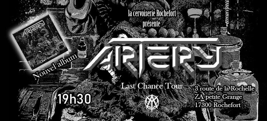 ARTERY (thrash \/ death metal) @La cervoiserie Rochefort