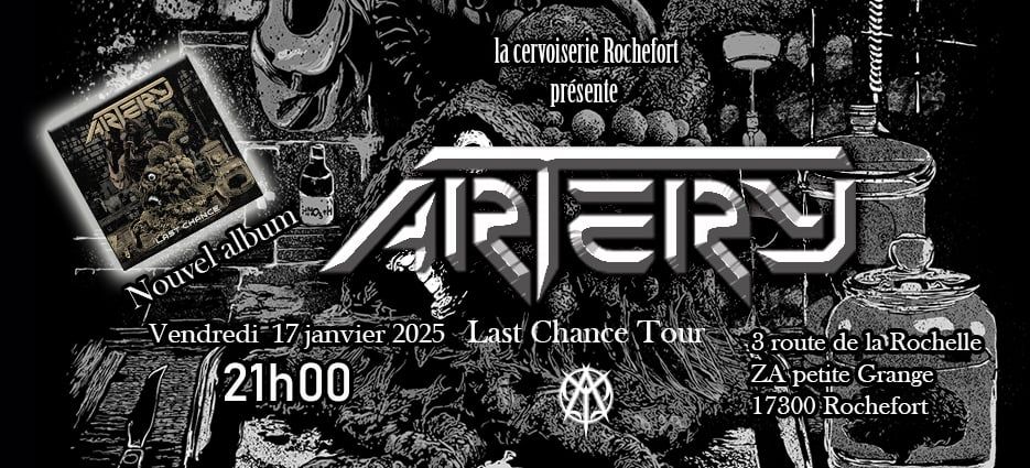 ARTERY (thrash \/ death metal) @La cervoiserie Rochefort