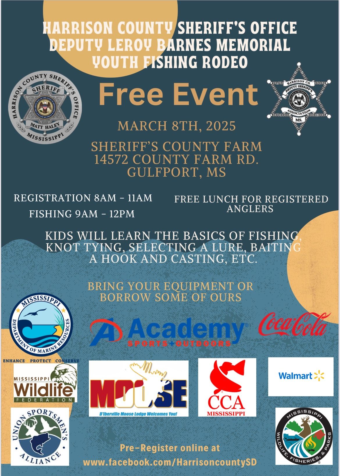 Deputy Leroy Barnes Memorial Youth Fishing Rodeo