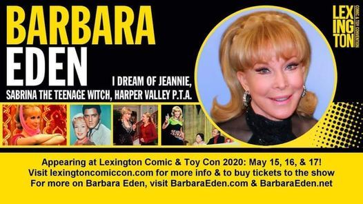 Meet Barbara Eden at Lexington Comic & Toy Con 2021!