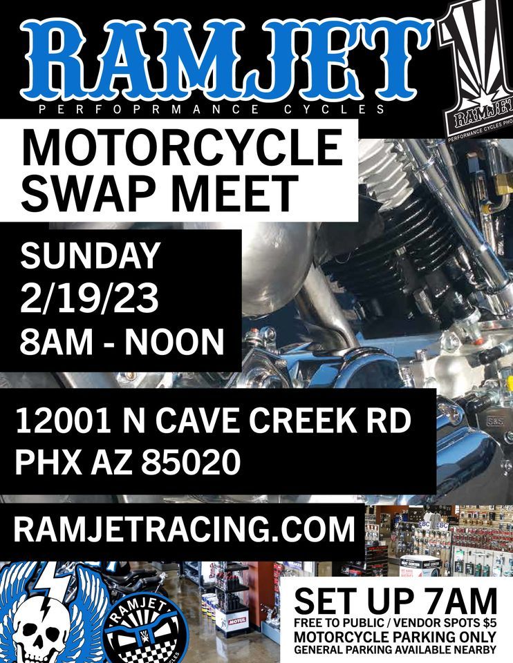Motorcycle Swap Meet, Ramjet Racing, Phoenix, 19 February 2023