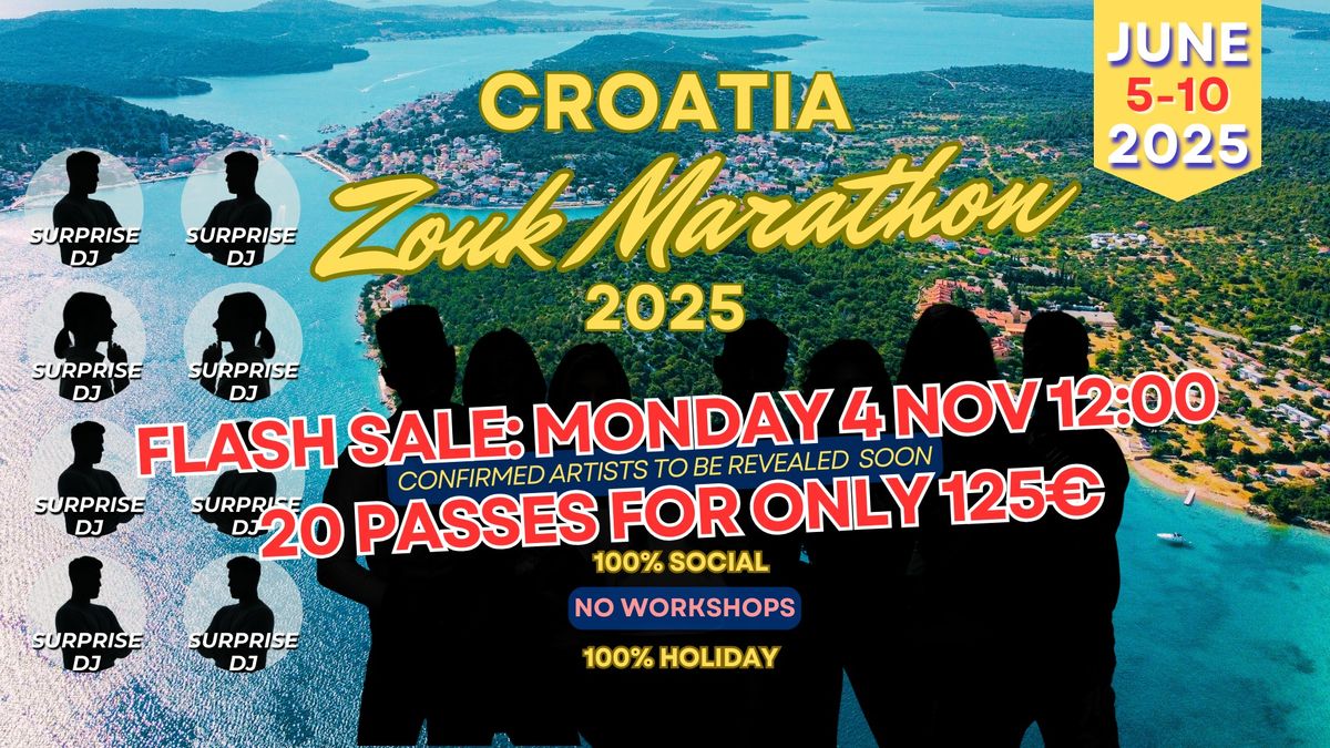 Croatia Zouk Marathon 2025- dancing with the stars (2nd ed.) | 5-10 JUNE 2025