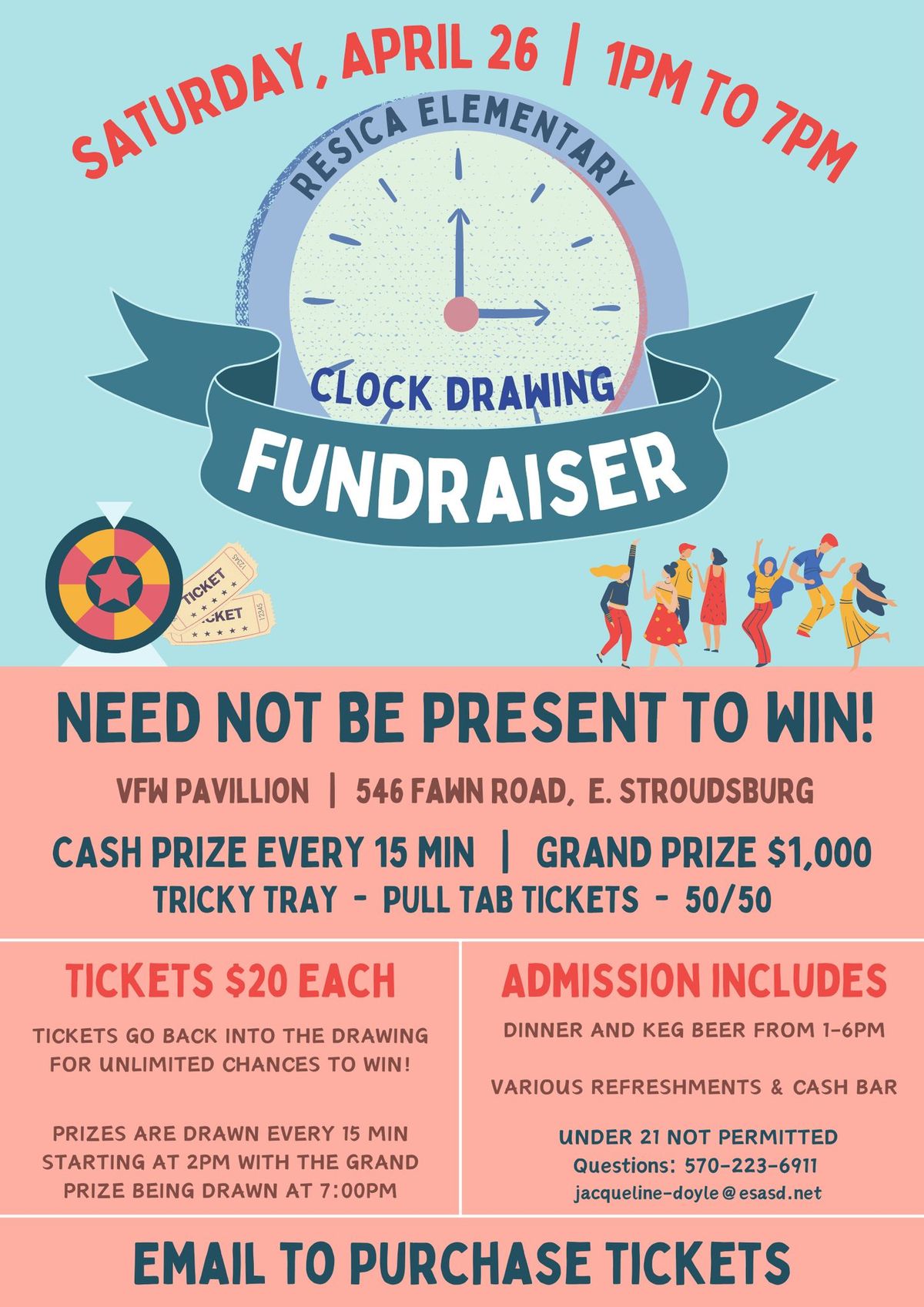 Resica Clock Drawing Fundraiser