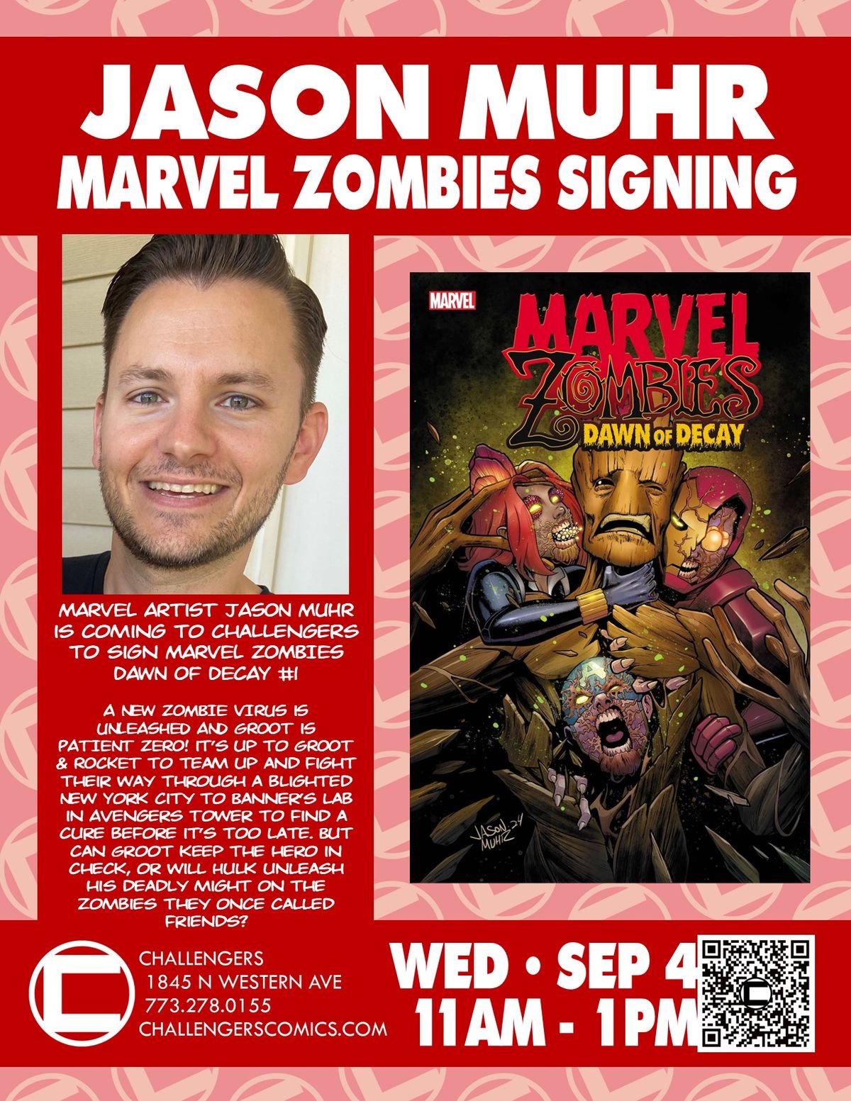 JASON MUHR "MARVEL ZOMBIES DAWN OF DECAY" SIGNING