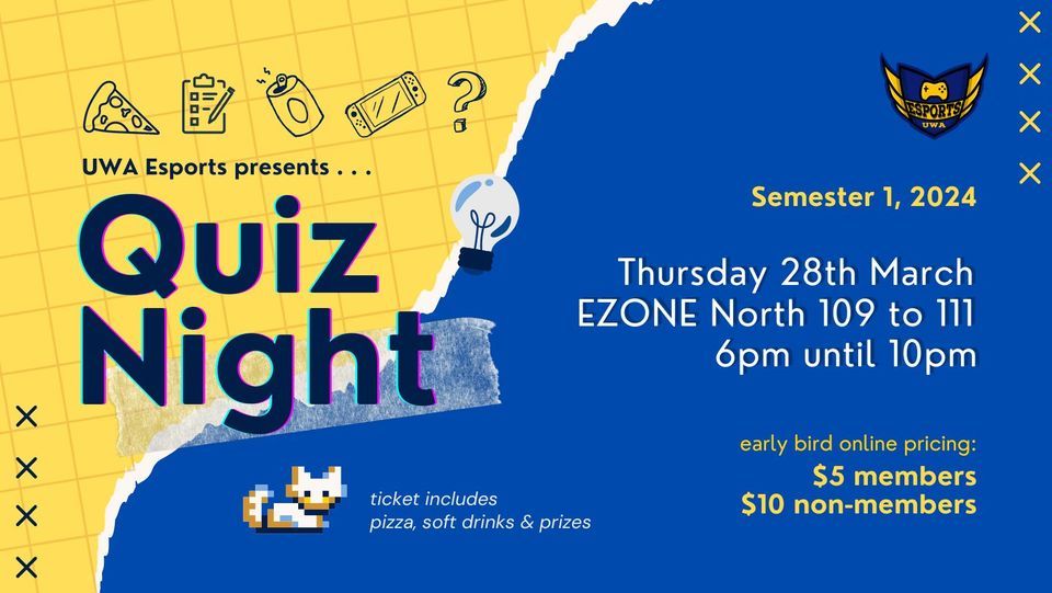 UWA Esports Quiz Night - Semester 1 2024