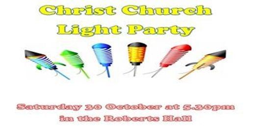 Light Party - Saturday 30th October