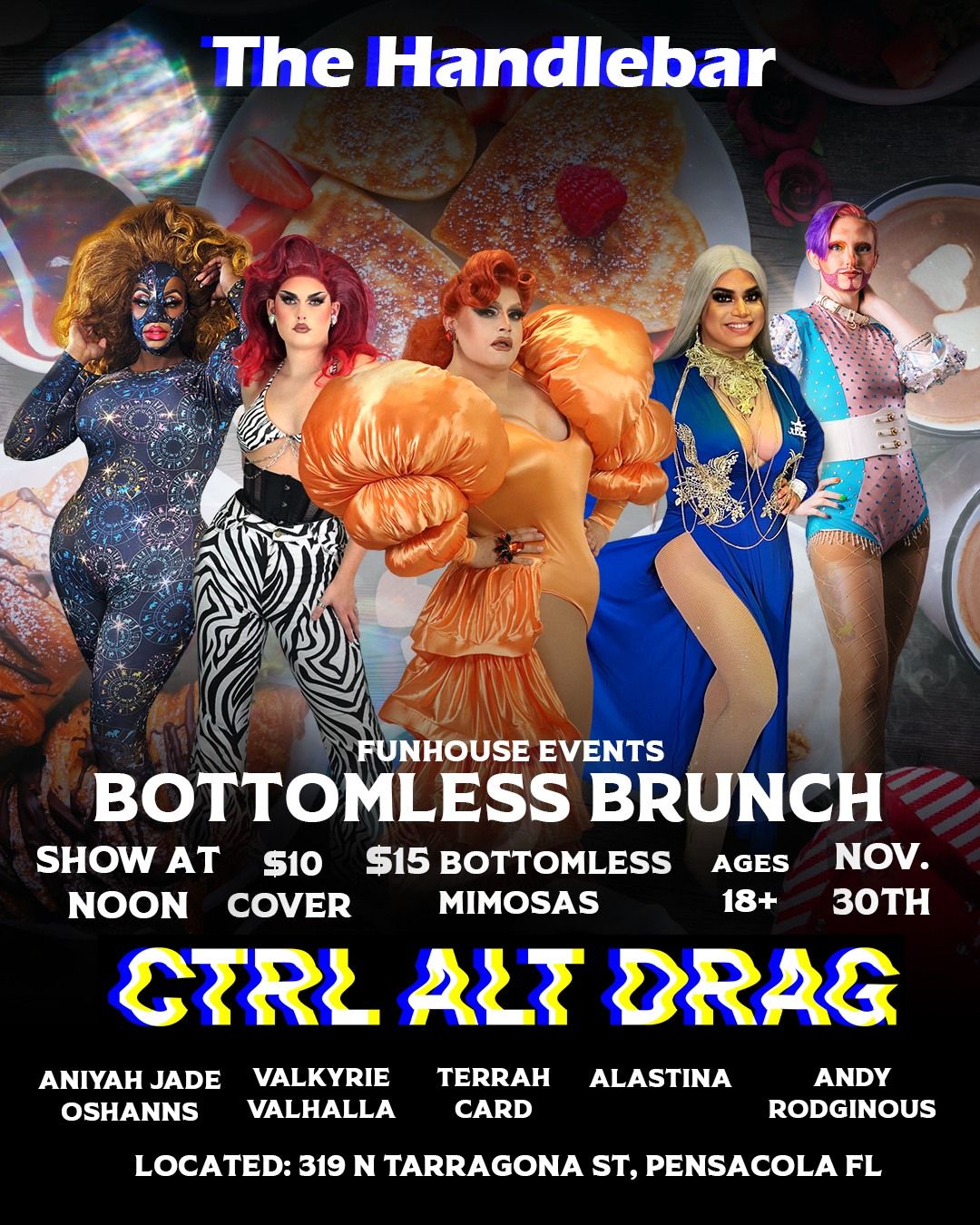 Bottomless Brunch at Handlebar Nov 30th Hosted by Terrah Card