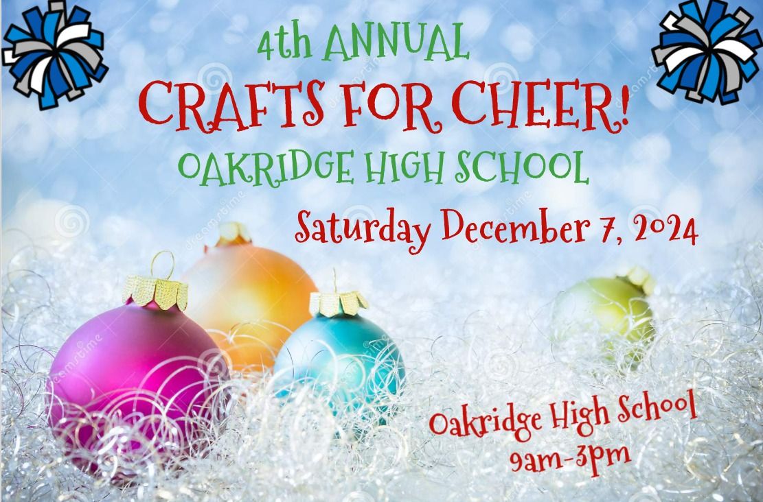 4th ANNUAL CRAFTS FOR CHEER CRAFT SHOW