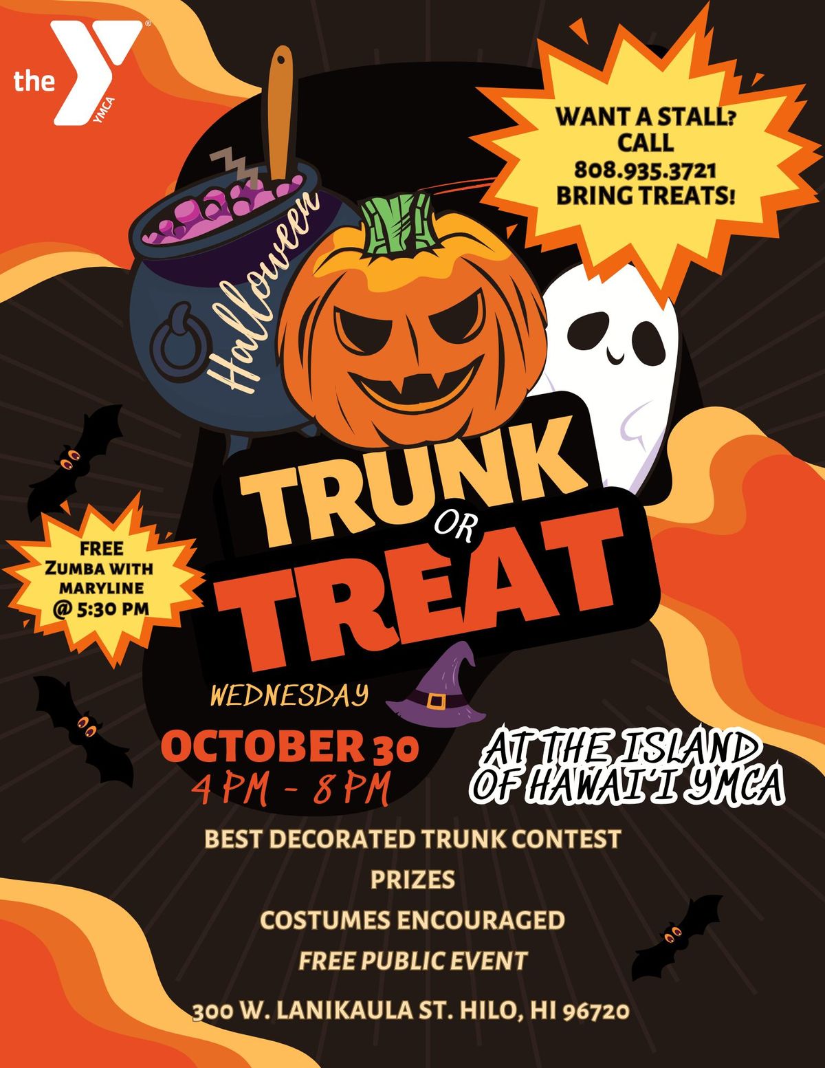 YMCA's Trunk or Treat & Free Zumba Event