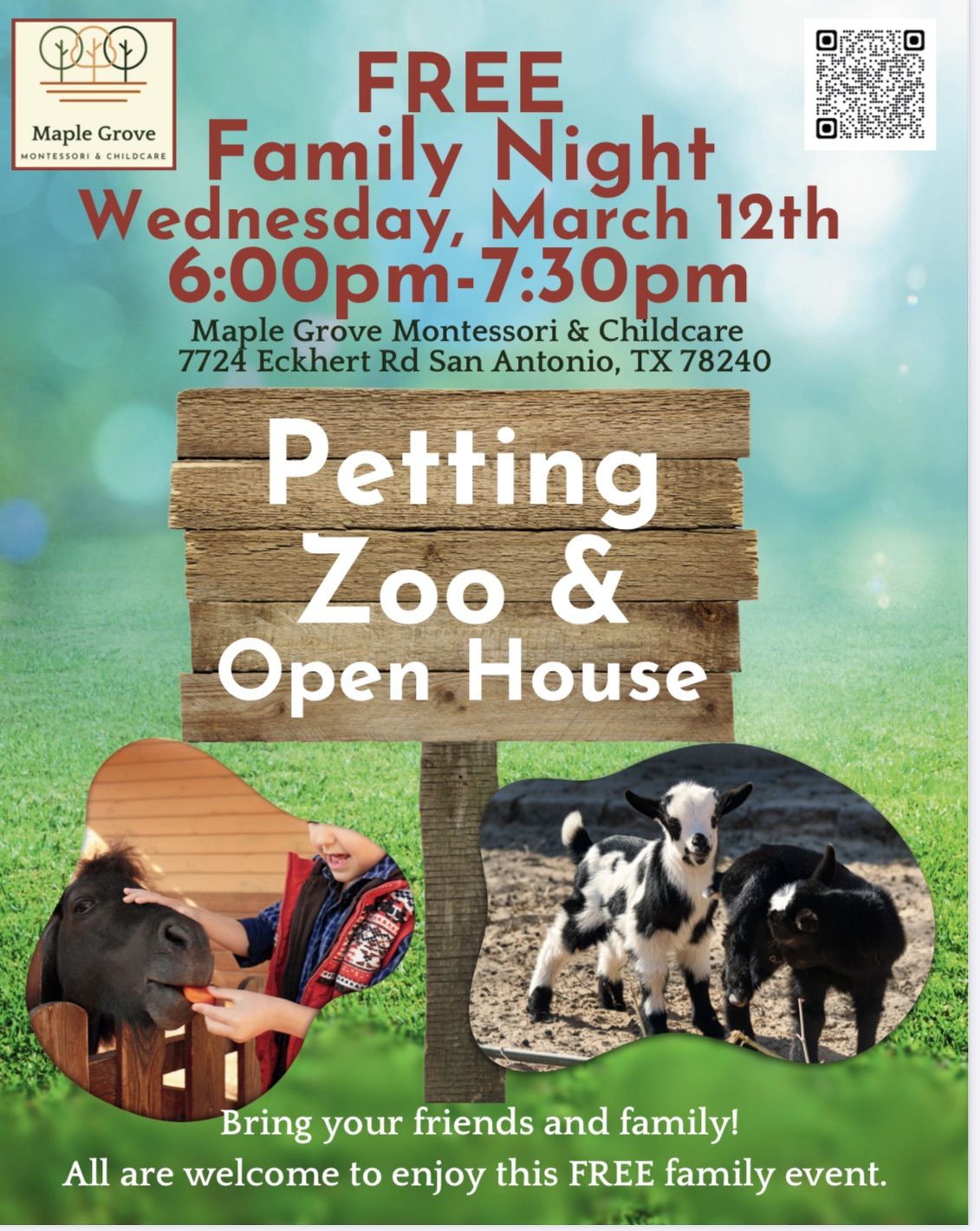 Free Petting Zoo & Open House