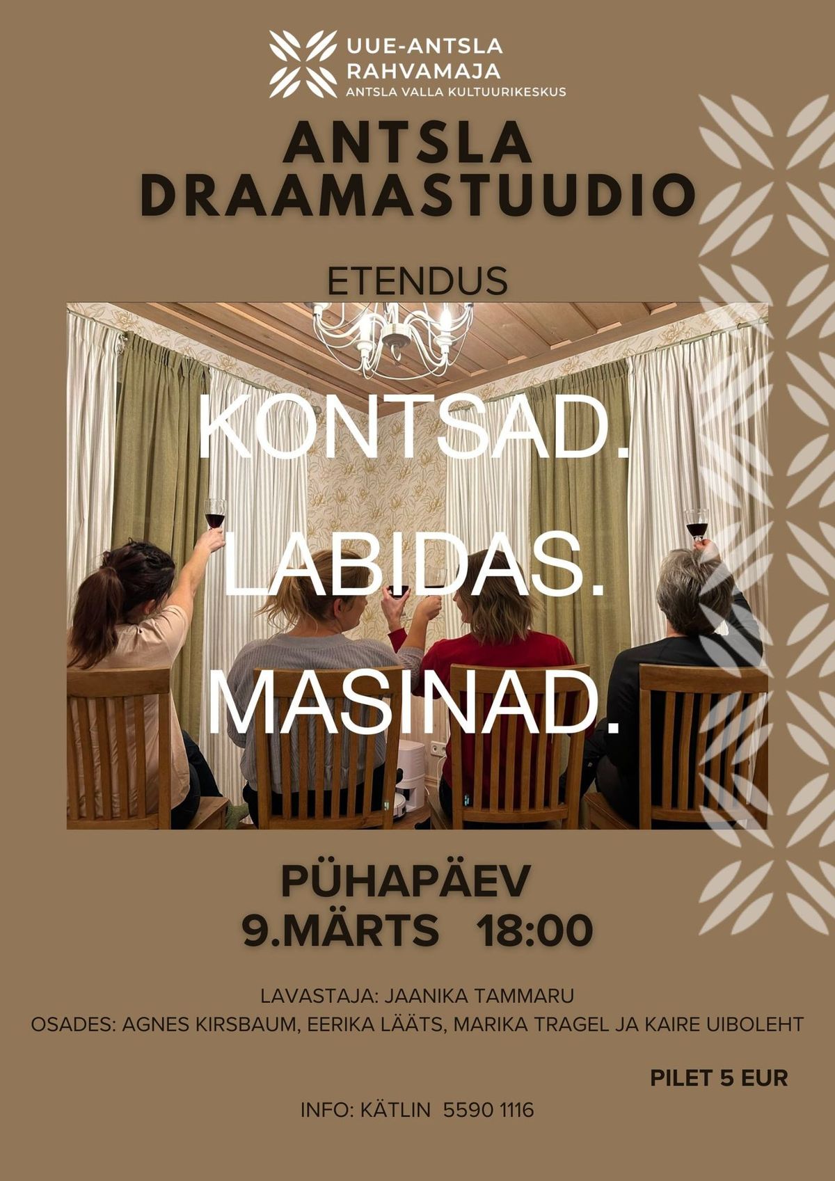 Antsla Draamastuudio etendus "Kontsad. Labidas. Masinad."