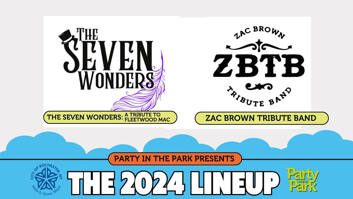 7\/18:  The Seven Wonders: A Tribute to Fleetwood Mac & Zac Brown Tribute Band at Party in the Park