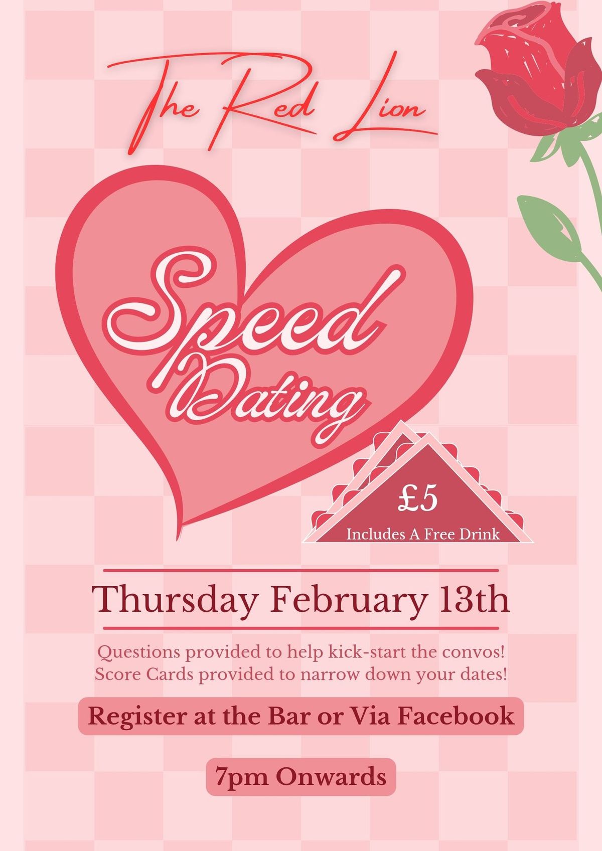 Speed Dating at The Red Lion