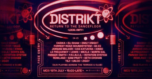 Distrikt - Return To The Dancefloor: Day & Night Terrace party -  Free Entry