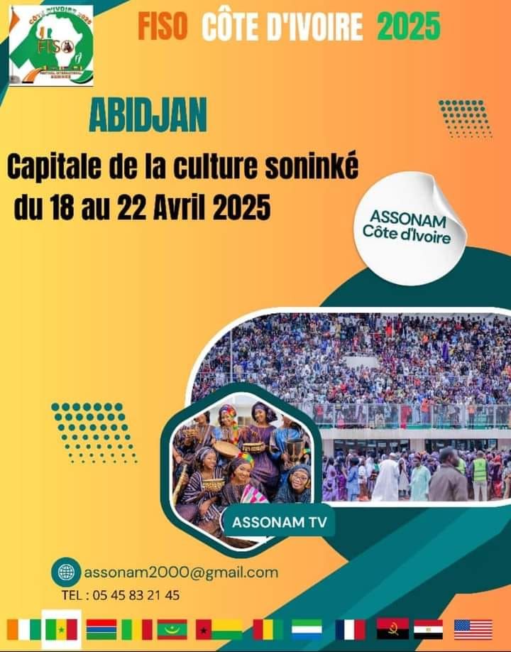 le festival international sonink\u00e9 C\u00f4te d\u2019Ivoire du 18 au 22 Avril 2025 (FISO CI 2025 ) 