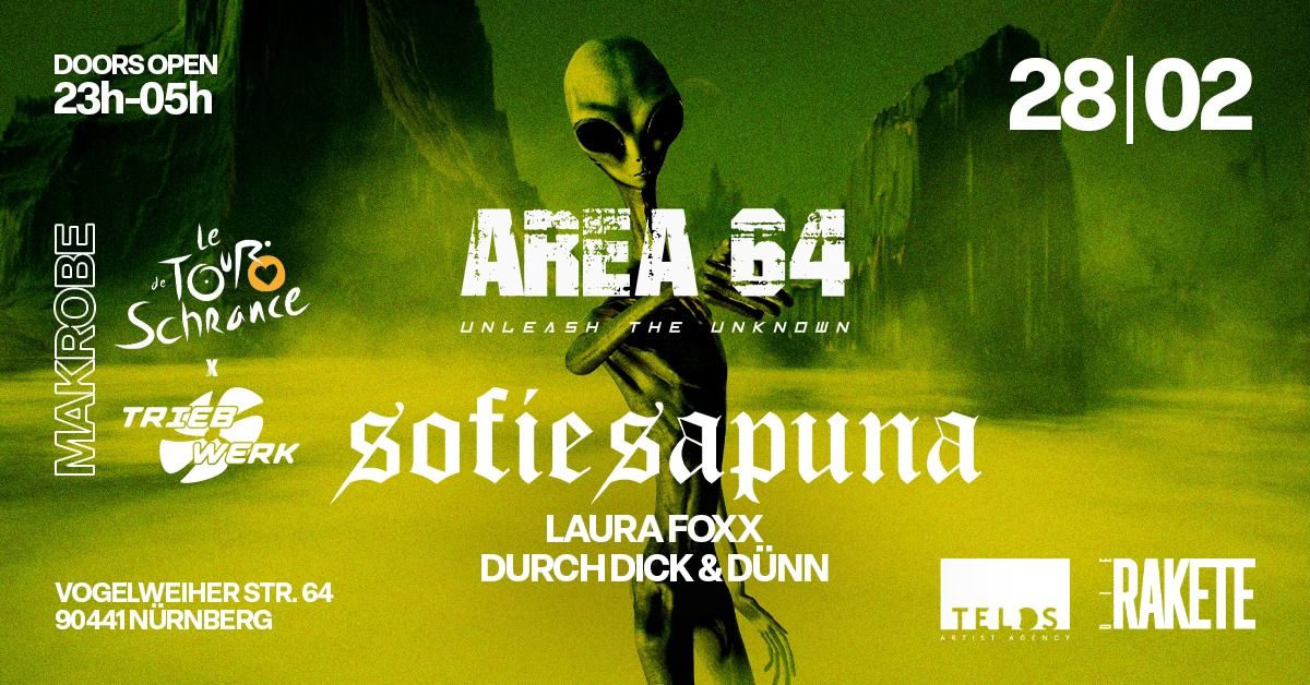 AREA 64 pres. SOFIE SAPUNA 