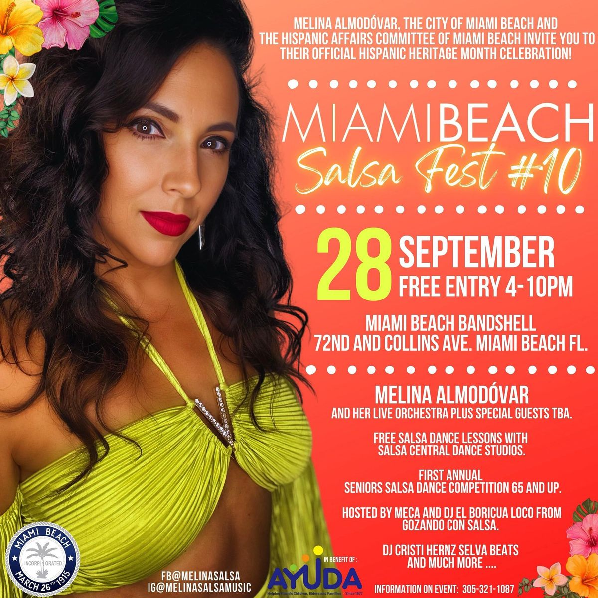 Miami Beach Salsa Fest #10 - with Melina Almod\u00f3var and Orchestra 