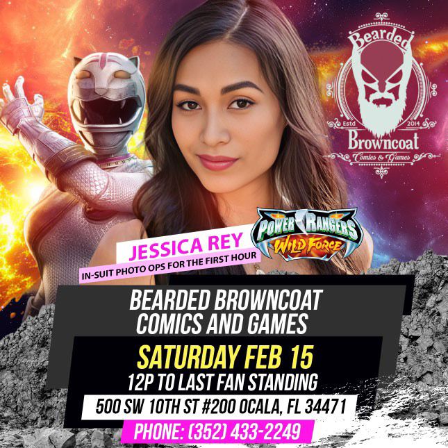 Jessica Rey the White Wild Force Power Ranger meet and greet!