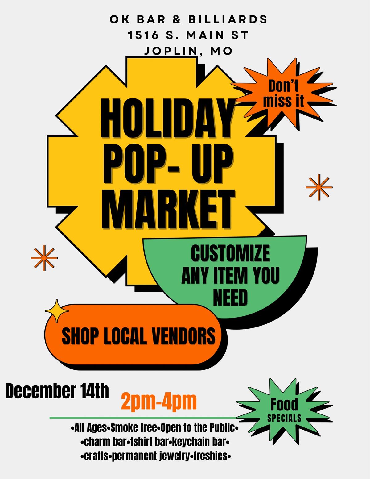 Holiday Pop-Up