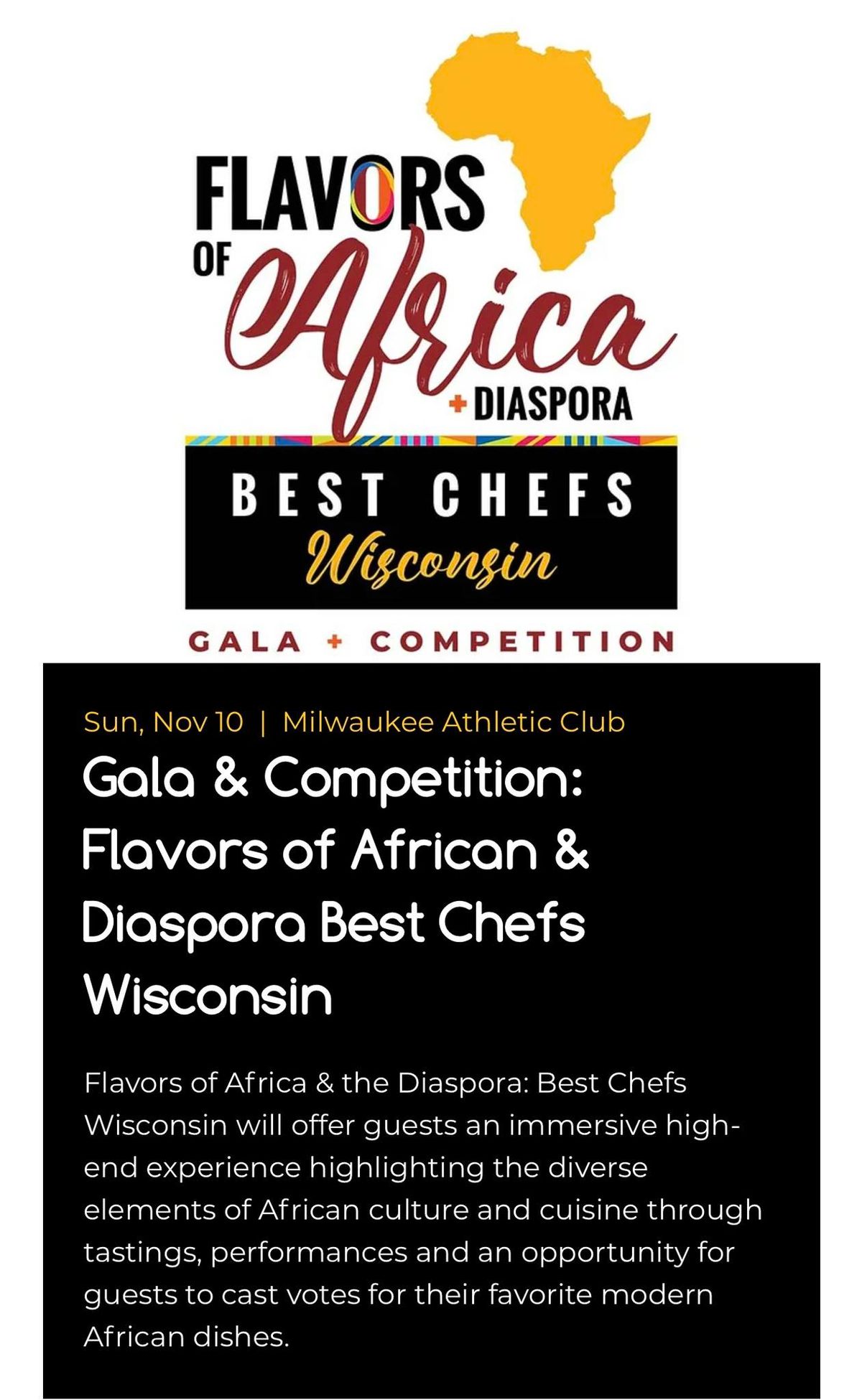 Flavors of Africa & Diaspora in Wisconsin : Best Chefs Edition 2024