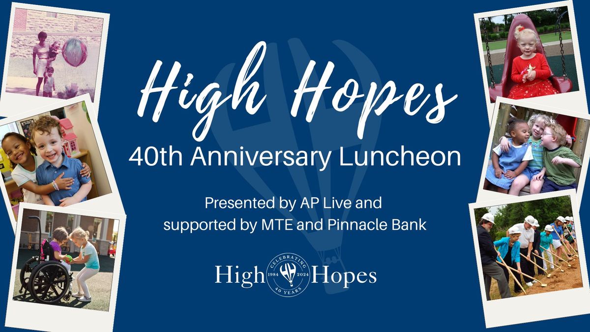 High Hopes 40th Anniversary Community Lunch