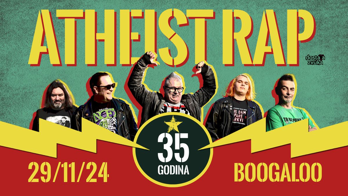 ATHEIST RAP - 35 godina punka iz doba Juge, 29\/11\/24, Booglaoo