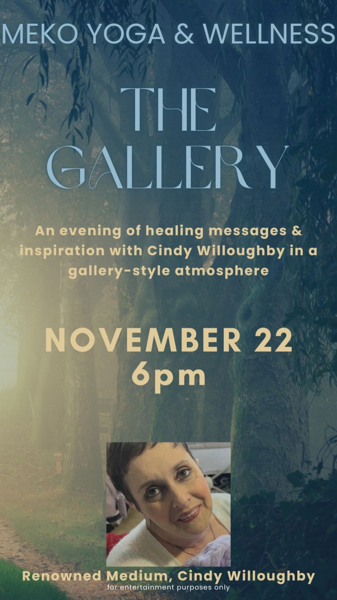 The Gallery: An evening of healing & inspiration with Cindy Willoughby