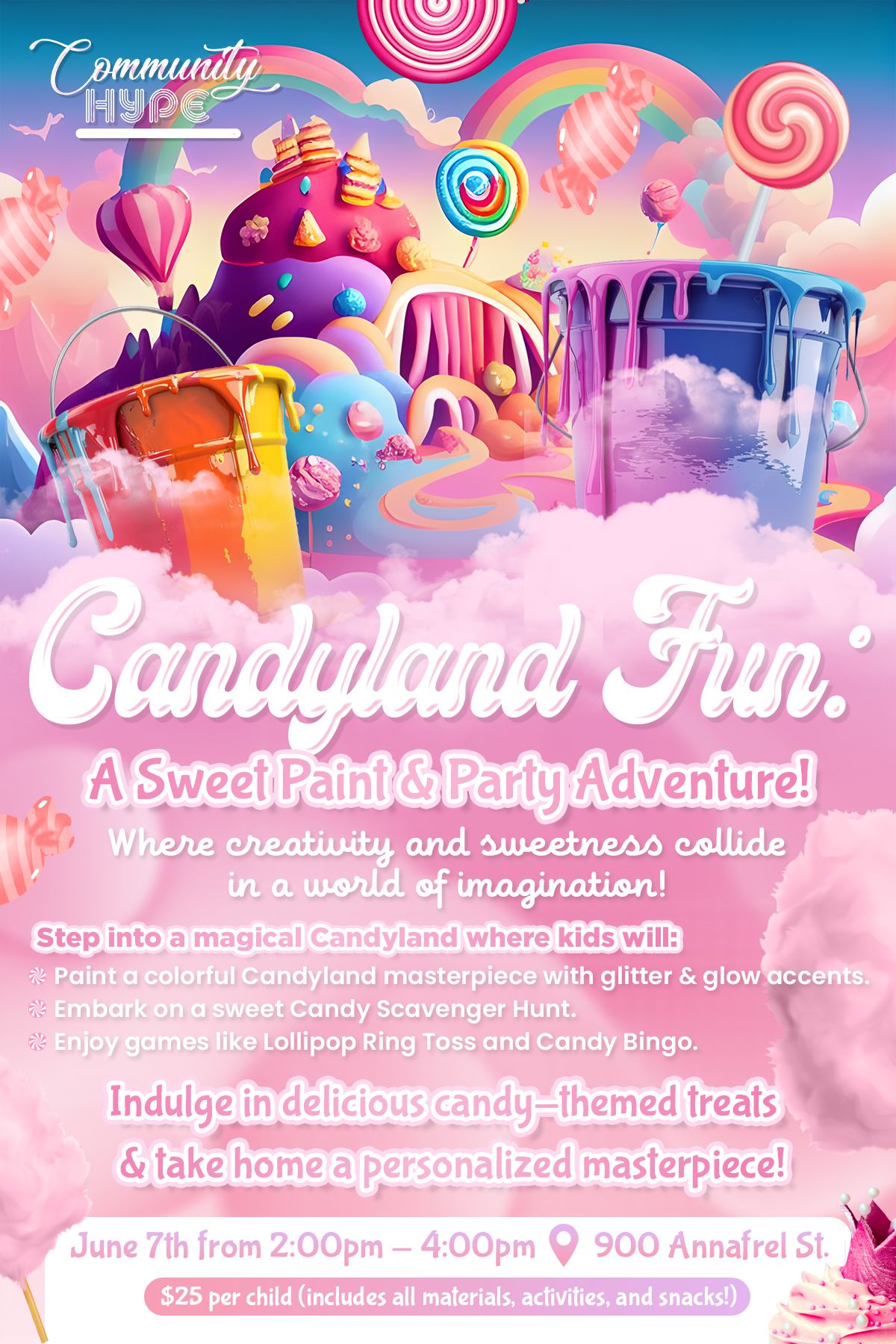 Candyland Fun: A Sweet Paint & Party Adventure