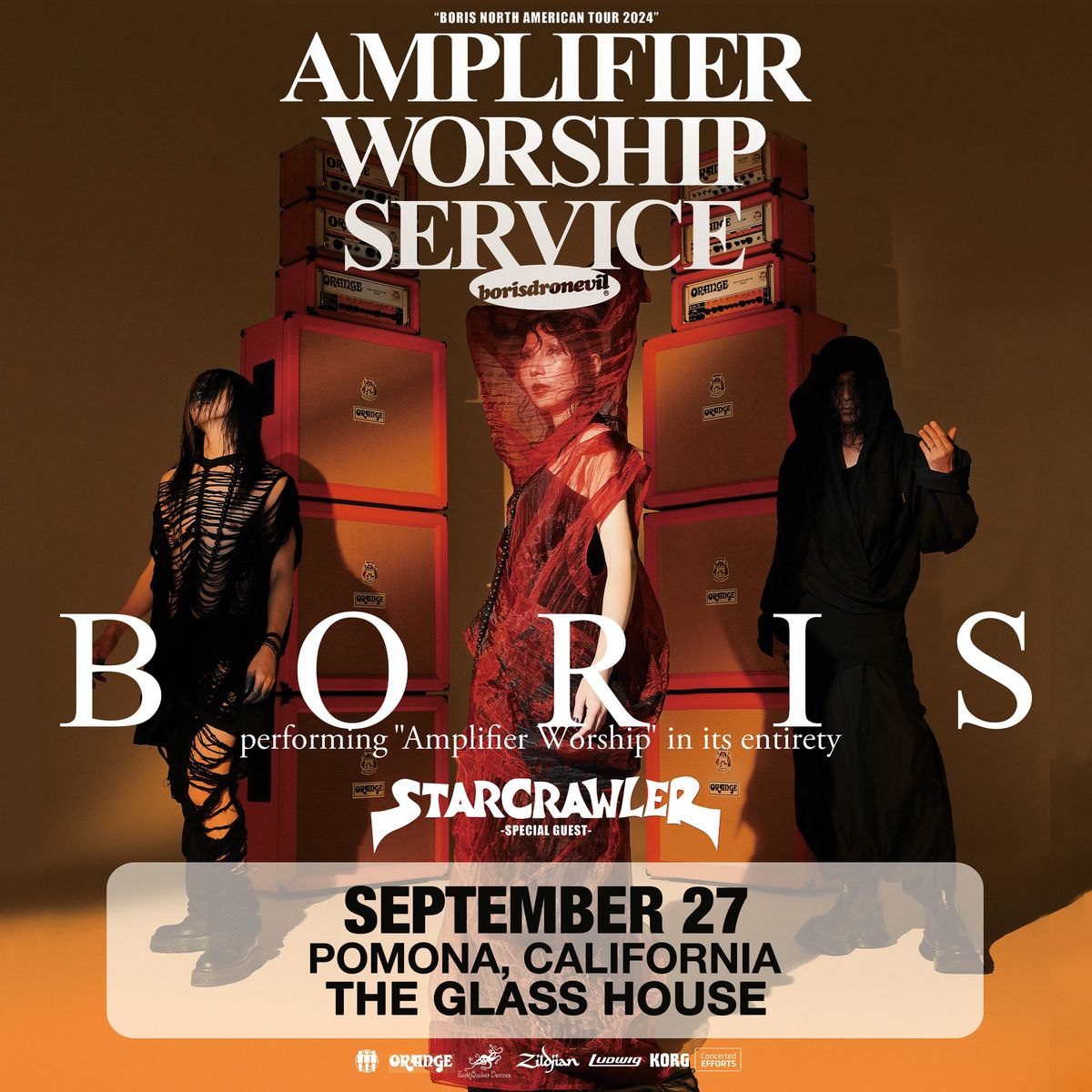 Boris \u201cAmplifier Worship Service\u201d with special guest Starcrawler 