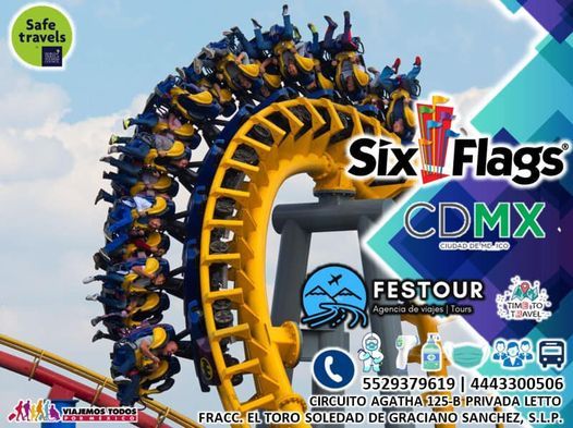 Adrenalina en Six Flags con Festour.