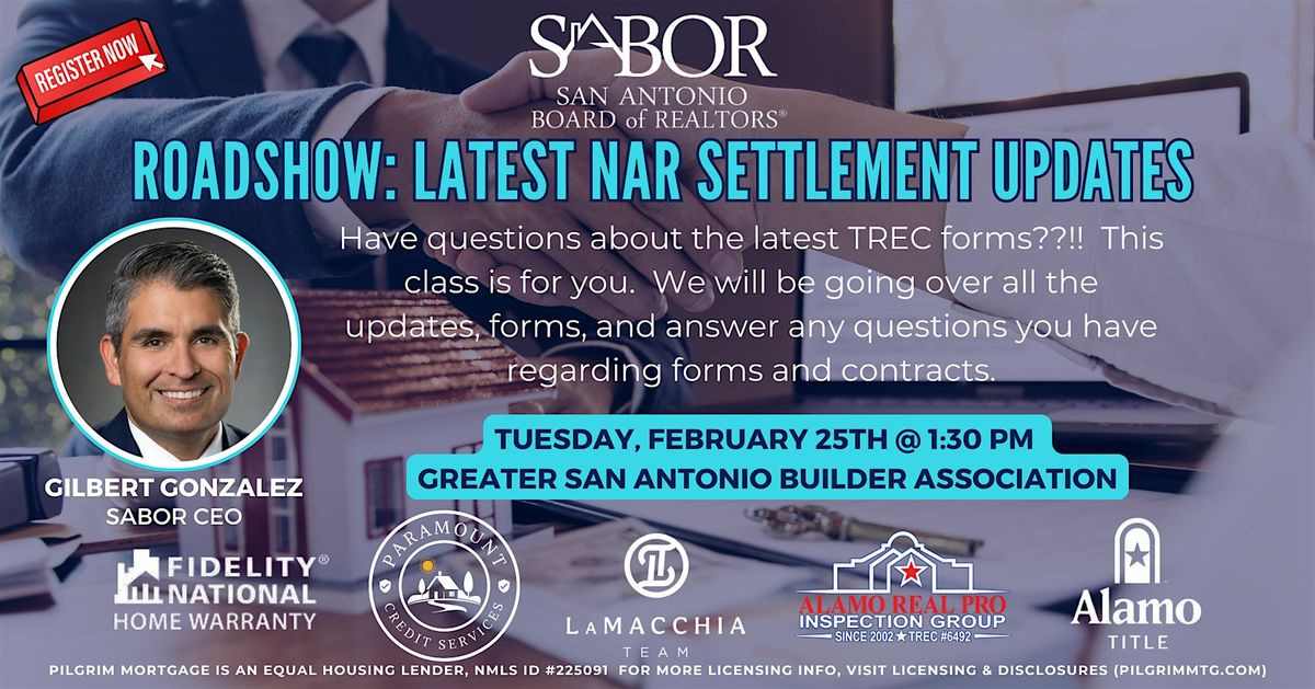 Realtor SABOR TREC Forms & Contracts Updates Class