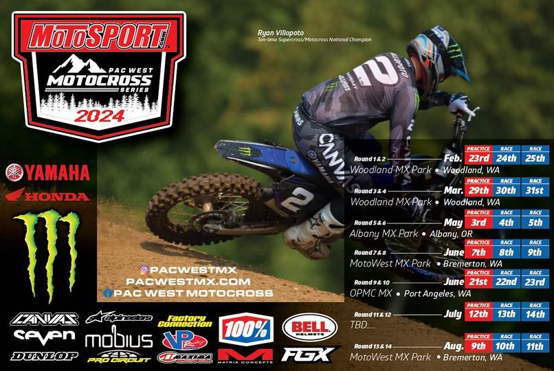 Join The McPhails at Pac West Motocross Round 5 and 6 in Albany OR