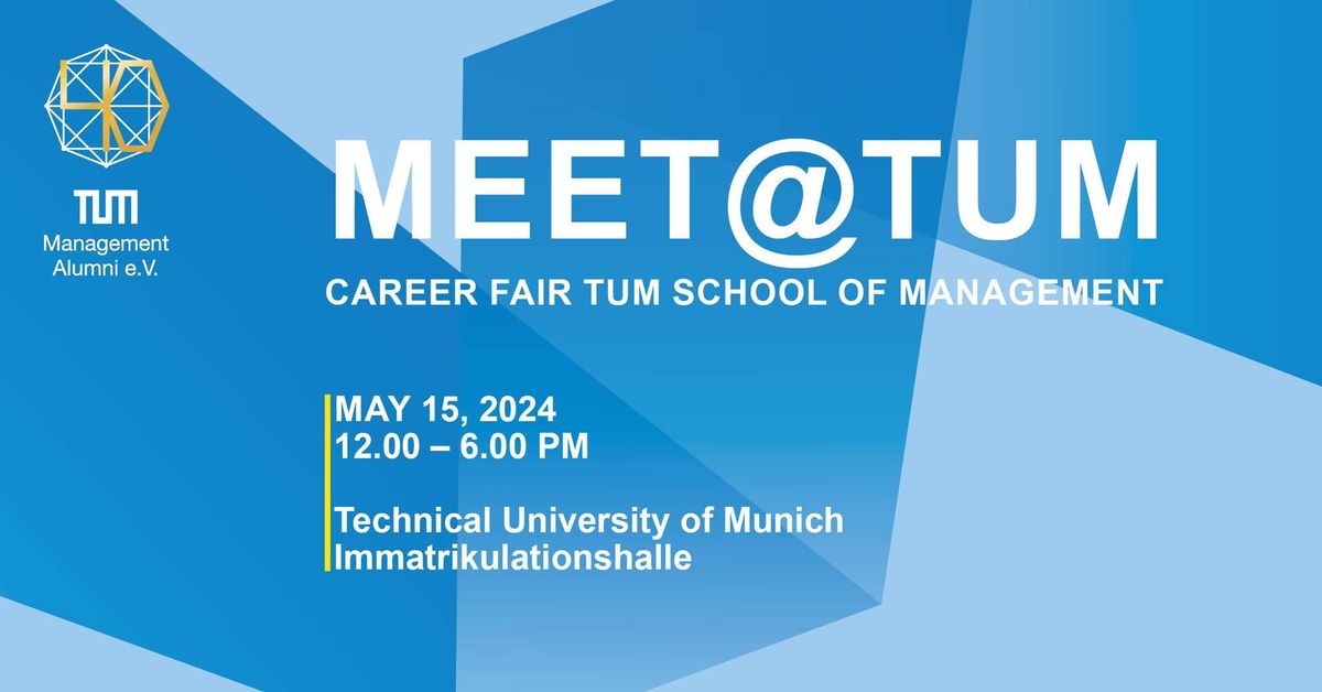 meet@TUM School of Management | Career Fair