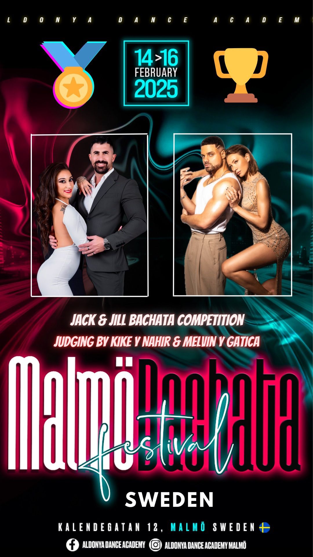 \u2605Jack & Jill Bachata Competition Judges By Melvin & Gatica, Kike & Nahir \u2022 MBF 15th Feb 2025 Sweden\u2605