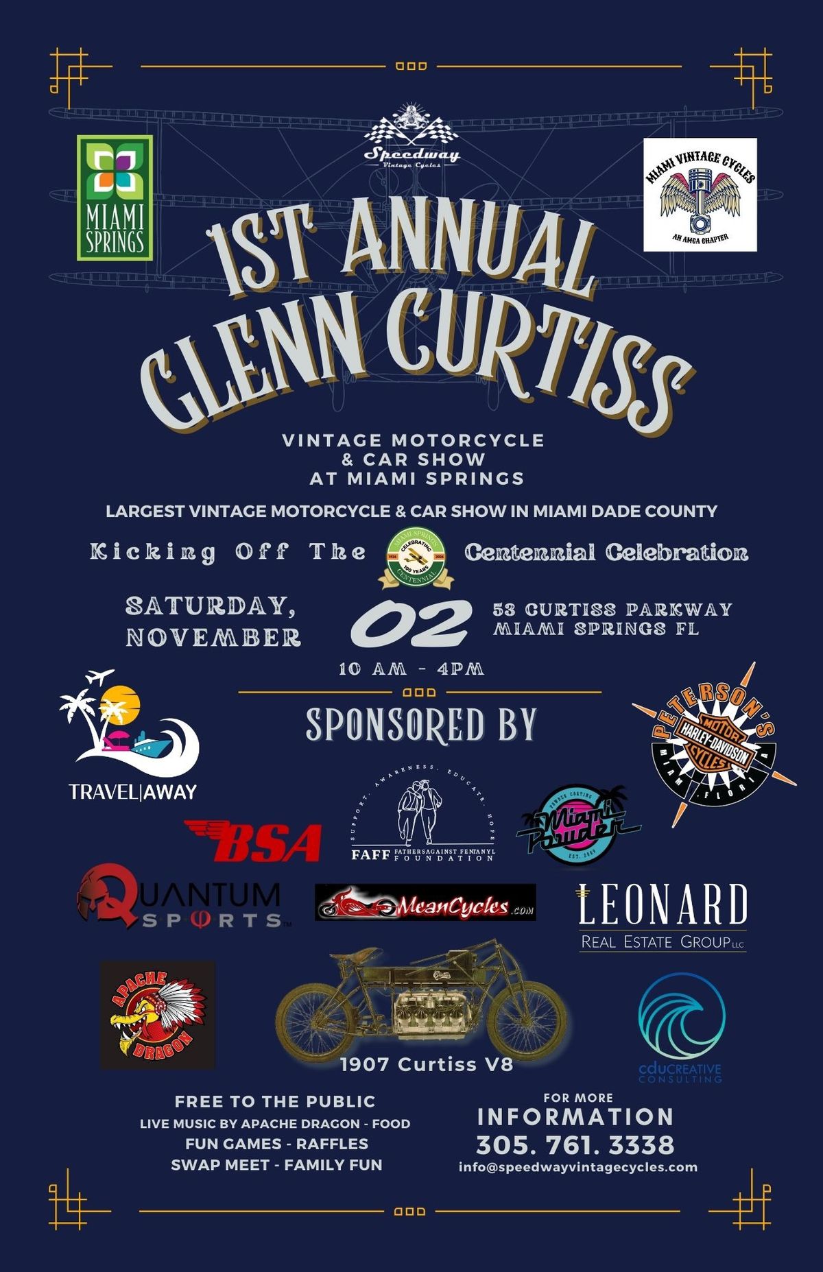 1st Annual Glenn Curtiss Vintage Motorcycle and Car Show