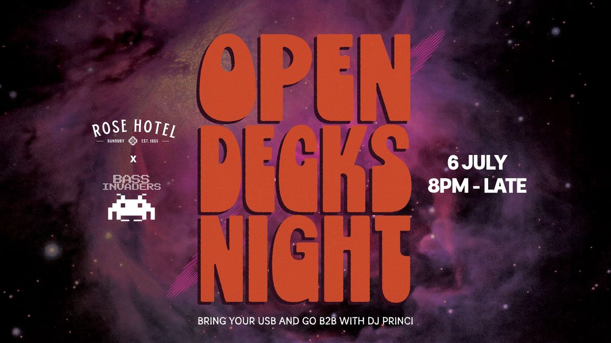 BASS INVADERS X OPEN DECK NIGHT - COMPETITION LAUNCH!