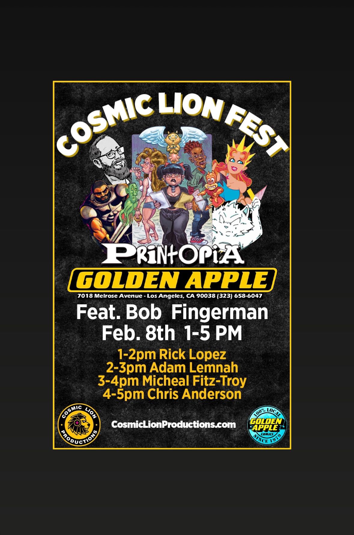 Cosmic Lion Fest Feb 8th