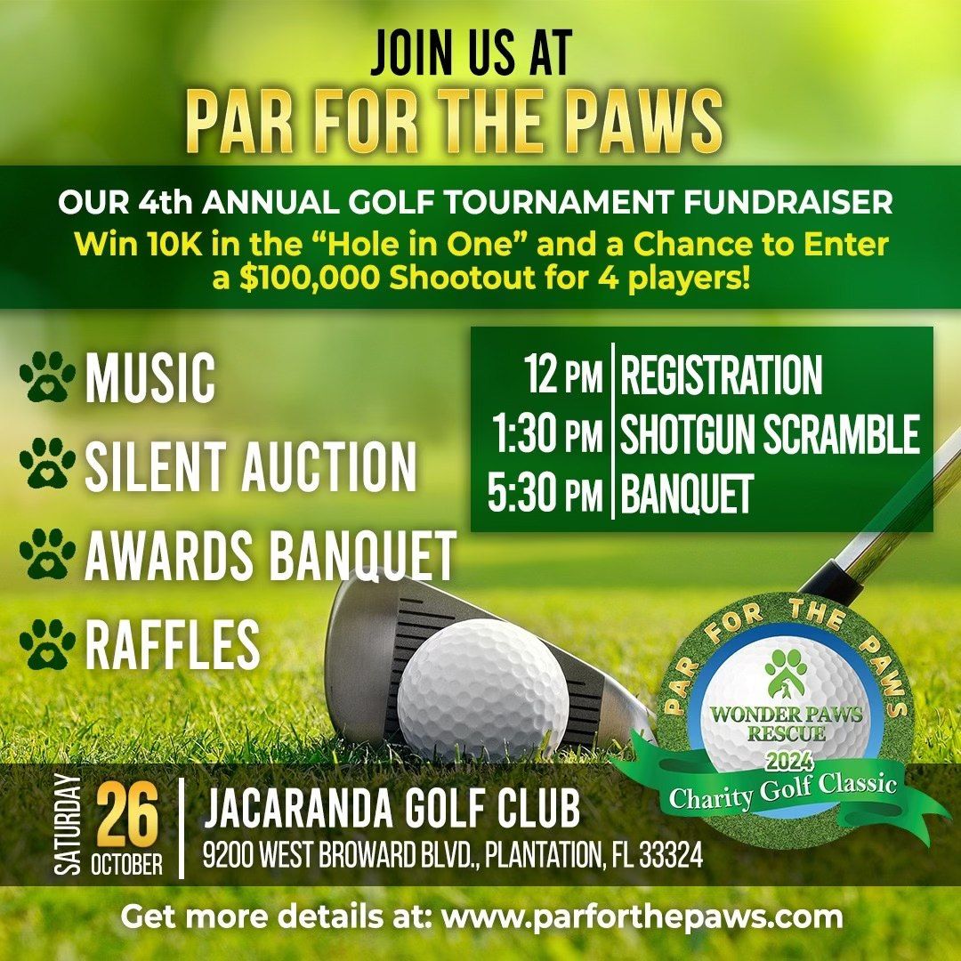 Par for the Paws 2024 - Golf Charity Fundraiser