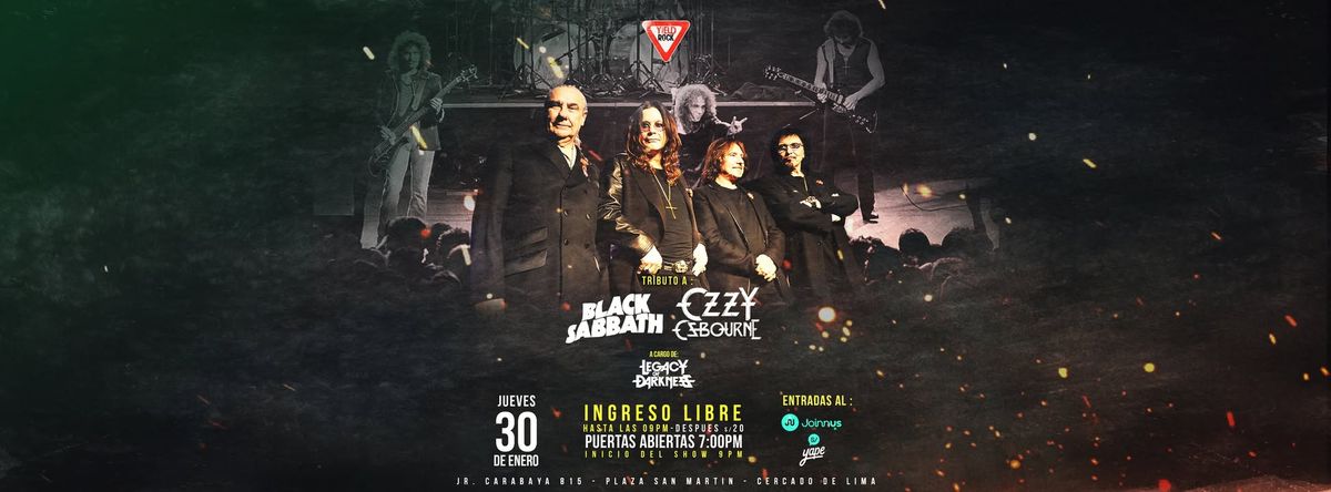 \ud83e\udd87 TRIBUTO A BLACK SABBATH & OZZY OSBOURNE \ud83e\udd87