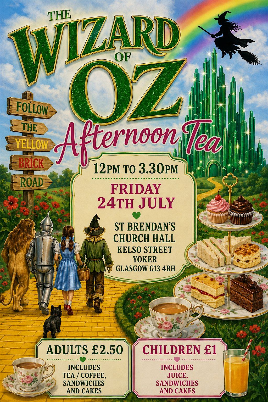 Wizard of oz afternoon tea