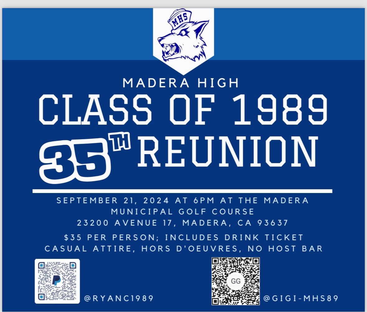 Madera High Class of 89 Reunion 