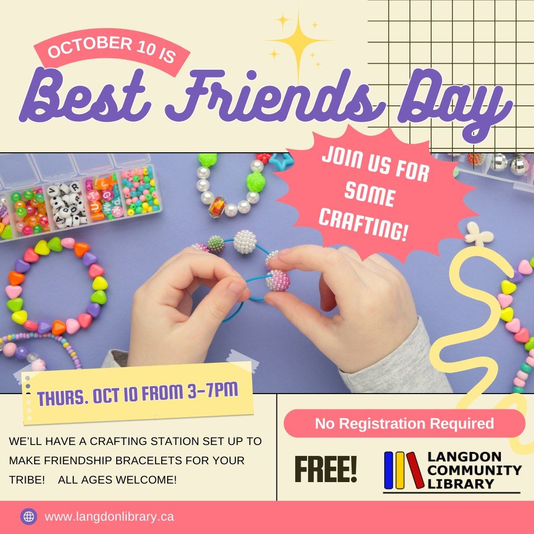 Best Friends Day - Friendship Bracelet Crafting